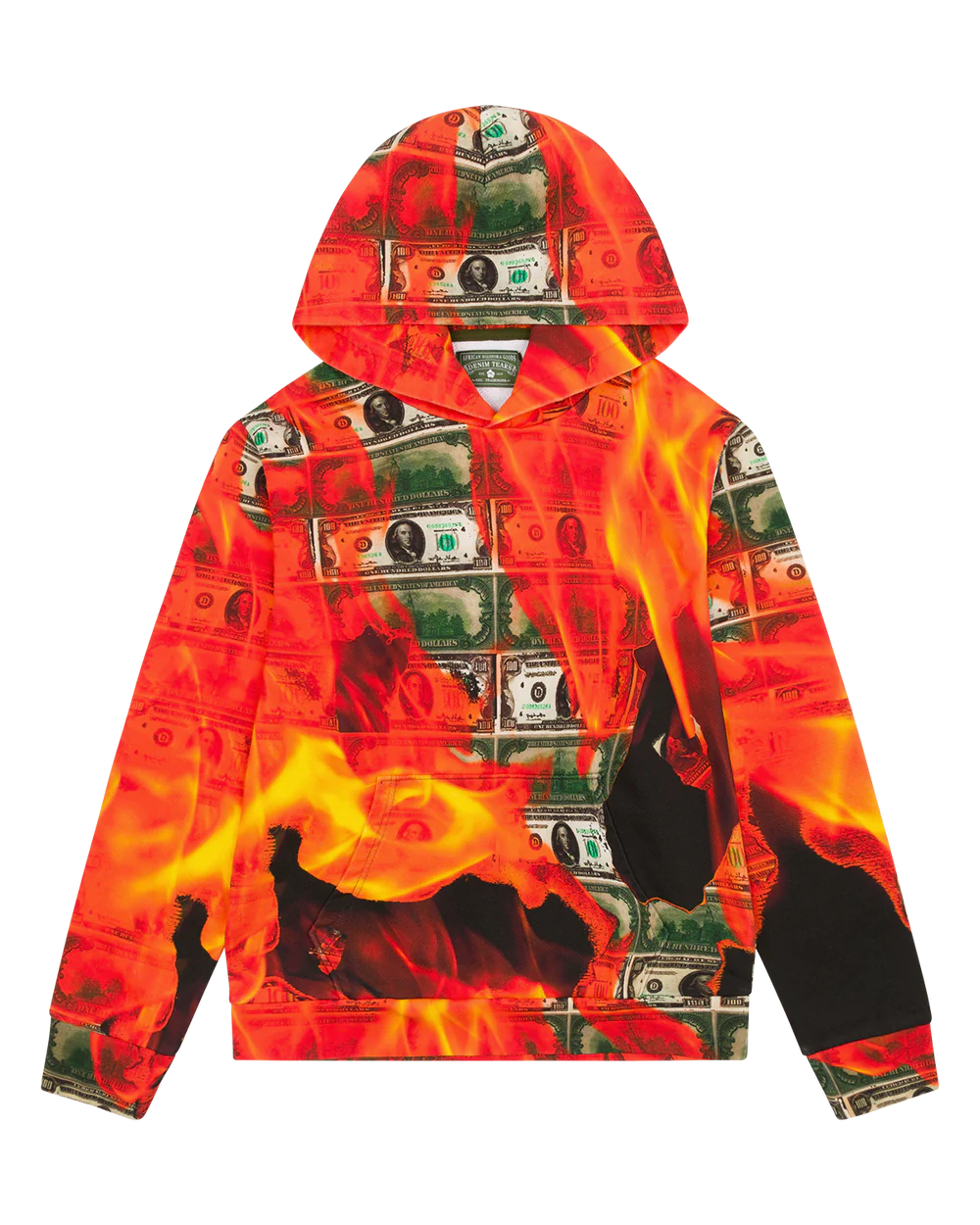 Denim Tear Burns It All Hoodie Denim Tear Burns It All Hoodie