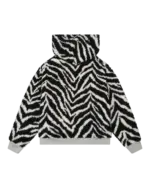 DT Zebra Shearling Lined Reversible Hoodie