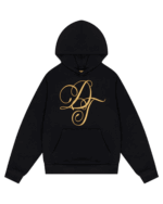 Denim Tears Metallic Gold Script Hoodie