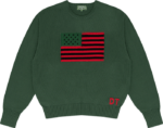 1619 Pan African Flag Sweater Green