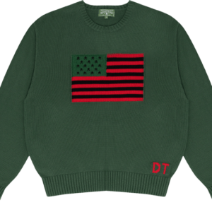 1619 Pan African Flag Sweater Green