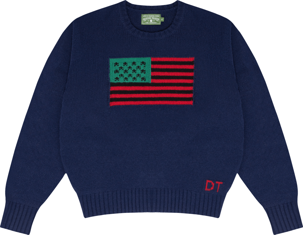 1619 Pan African Flag Sweater Navy 1619 Pan African Flag Sweater Navy