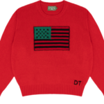 1619 Pan African Flag Sweater Red