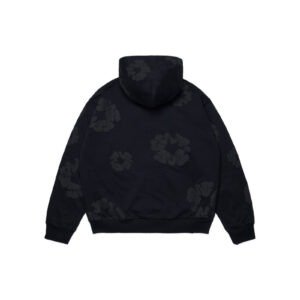 Mono Cotton Wreath Hoodie Black