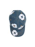 Denim Cotton Wreath Cap Black